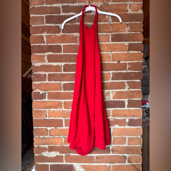Reformation Red Halter Mini Dress - Picture 2 of 5
